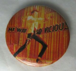 Sex Pistols Sid Vicious Vintage Late 1970s 32mm Badge Pin Button Punk Wave