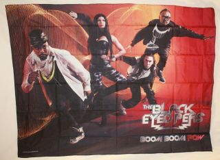 Rare Black Eyed Peas Boom Pow Fergie Will.  I.  Am Cloth Fabric Poster Flag 30 " X 40 "