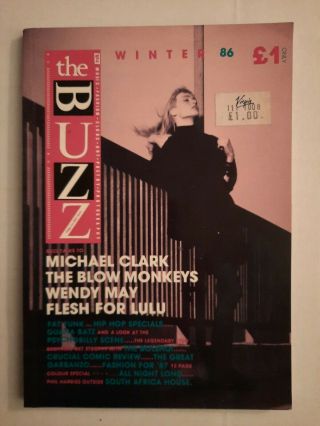 Buzz Winter 1986 U.  K.  Fanzine Blow Monkeys Flesh For Lulu Bolshoi