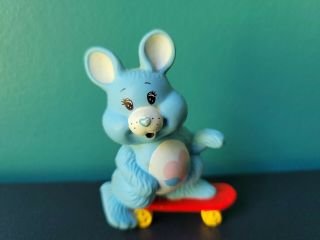 Vintage 1984 Care Bears Cousin Swift Heart Rabbit Pvc Figure Miniature Mini