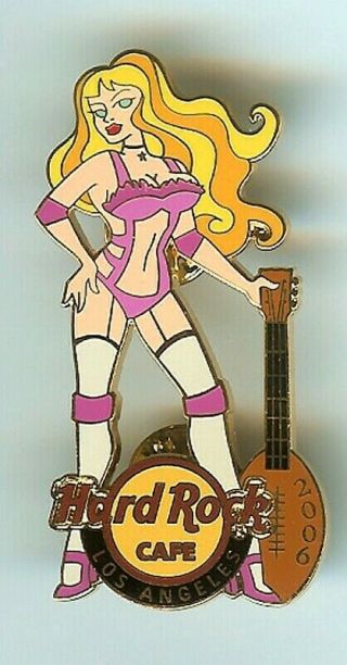 Hard Rock Cafe Los Angeles 2006 Sexy Lingerie Girl Lapel Pin Le300 31154