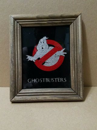 Ghostbusters Vintage Carnival Mirror With Wood Frame 5.  5 " X 6.  5 " Fair Prize