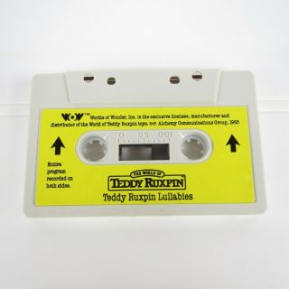 Teddy Ruxpin Lullabies Cassette Tape - Vintage 1985 Worlds Of Wonder