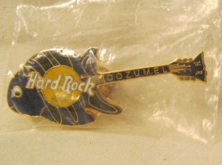 Hard Rock Cafe Cozumel Blue Fish Guitar Pin