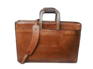 Vintage Hartmann Belting Leather Briefcase Attache Bag Brown