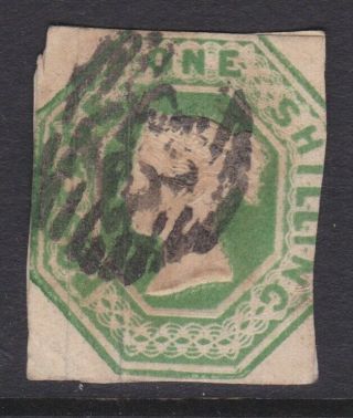 Gb Stamps Queen Victoria 1/ - Shilling Embossed Issue Cut Square But Close
