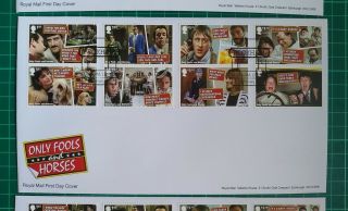 2021 Only Fools And Horses Set Of 8 On Fdc Peckham Sign Pmk