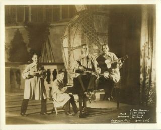 1920s The Four Aristocrats Musicians In Smocks Vintage Vitaphone Film Photograph