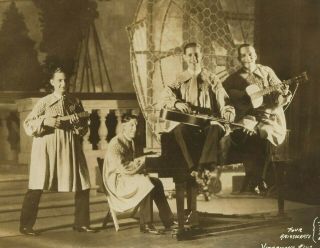 1920s The Four Aristocrats Musicians in Smocks Vintage Vitaphone Film Photograph 2