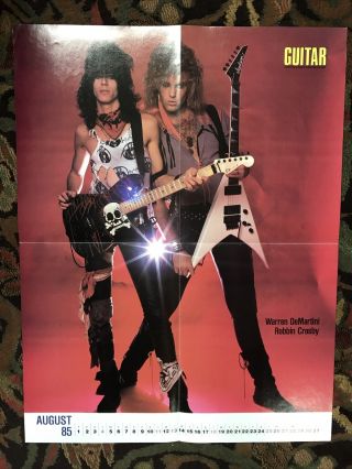 1985 Ratt Poster - Warren Demartini & Robbin Crosby