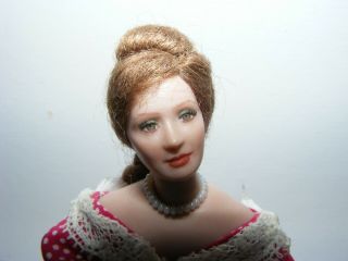 Artisan miniature porcelain Dollhouse doll VICTORIAN LADY Virginia Davis Orenyo 2