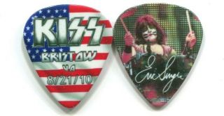Kiss 2010 Hottest Show Tour Guitar Pick Eric Singer Custom Concert Stage Va