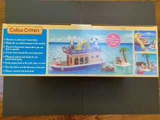 Sylvanian Families Calico Critters Seaside Cruiser House Boat and Grandparents 2