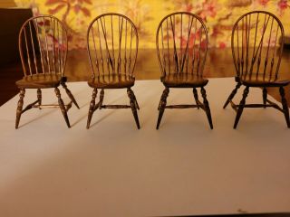 Edward Ted Ed Norton Braced Bow Back Side Chair 1:12th Scale
