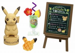 Re - ment Pokemon Miniature Pikachu Komorebi Cafe 8 Set Japan 3
