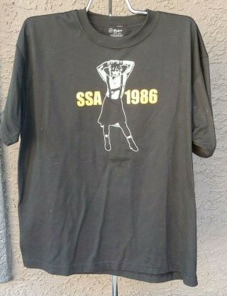 Madonna T - Shirt Graphic Black 1986 Ssa World Tour Concert Mens Xl