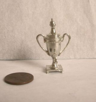 Artist Eugene Kupjack Sterling Silver Miniature Tea Urn Dollhouse