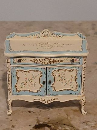 Dollhouse Miniature Bespaq Hand Painted Commode Chest