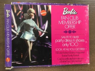 Barbie Fanclub Membership Offer With Additional 1970s Barbie Talks Magazines