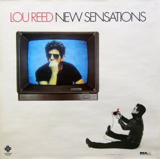 Lou Reed 1984 Sensations Promo Poster
