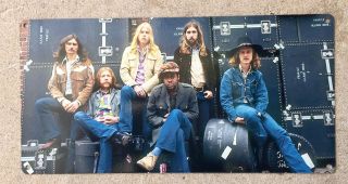 Gregg Duane Allman Brothers Band Fillmore East Vintage Photo Poster Metal Sign