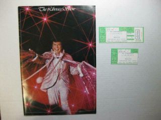 The Liberace Show Concert Program & 2 Tickets Feb.  22 1983 San Antonio Texas