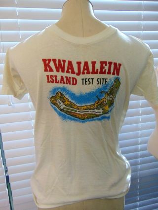 Vintage Mens 70’s Tshirt Kwajalein Island Test Site Marshall Islands