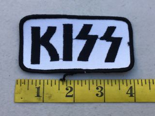 Vintage Kiss Rock & Roll Band Embroidered Patch Og Nos For A Jacket Hat Bag
