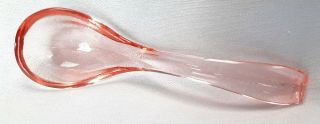Fostoria Glass Fairfax 2375 Rose Pink Mayonnaise Or Whip Cream Ladle 1