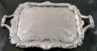 Spectacular Artist Made Platter Cini Sterling Silver 1:12 Dollhouse Miniature