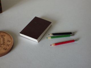 26) Artisan writing box with notebook and pencils 2