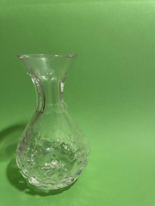 Rogaska Gallia - Crystal Bud Vase - Etched Flowers Signed - Genie Bottle Shape