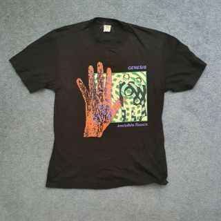 Rare Genesis Invisible Touch Tour Shirt 1987 Size Xl