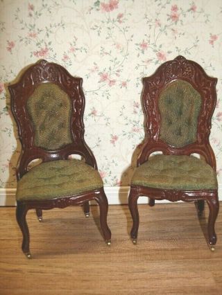 Dollhouse Miniatures Vintage X - Acto Coronation Series Ladies Chairs 2