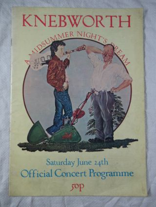 1978 Knebworth Programme A Midsummer Night 