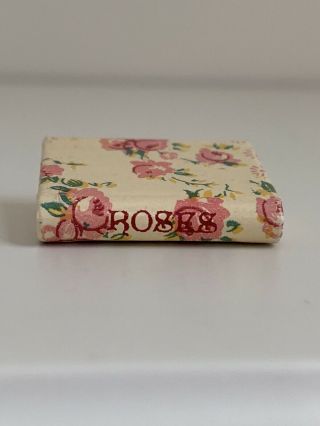 Vintage Dollhouse Miniature Book,  Roses (author Signed Limited Ed),  Mosaic Press