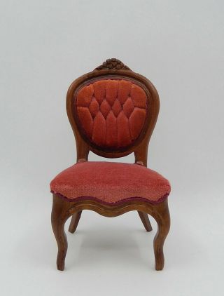 Vintage Victorian Leonetta Side Chair Artisan Dollhouse Miniature 1:12