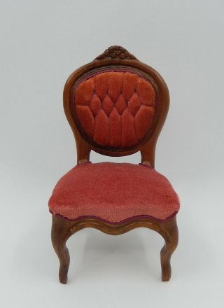 Vintage Victorian Leonetta Side Chair Artisan Dollhouse Miniature 1:12 2