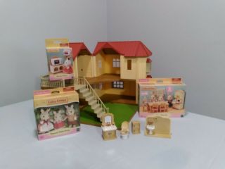 Calico Critter Vintage Red Roof Country Home Epoch Sylvanian