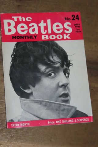 1965 The Beatles Monthly Book No 24 July 1965 Beatlemania Paul Mccartney Lennon
