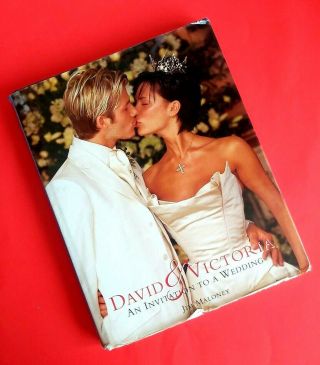 Victoria & David Beckham - Rare Hardback Wedding Book - Spice Girls - Maloney Ok
