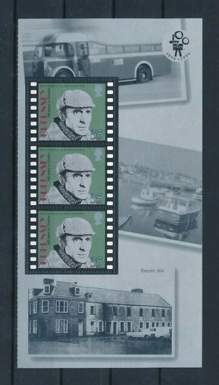 D152391 Guernsey Mnh 100 Years Of Cinema Booklet Pane 