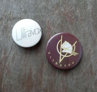 Ultravox - Two Vintage Pop Badge 
