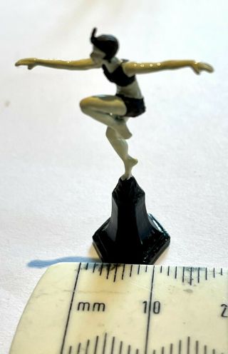 Dolls House Artisan Made Miniature Bronze Art Deco Style Dancer By Neil Carter