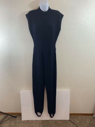 Vintage St.  John By Marie Gray Size 10 Jumpsuit With Stirrup Pant