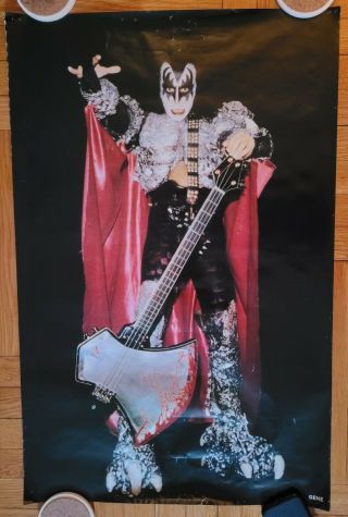Kiss Gene Simmons Dynasty Era Poster 1979 22x34