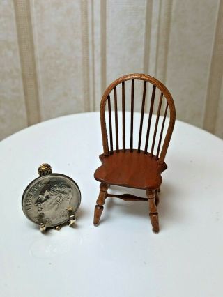 Dollhouse Miniature 2 William Clinger Cherry Windsor Side Chair 1:24