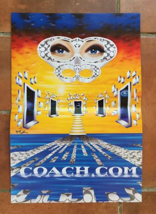 Rare Pez Artwork For Coach.  Com From Last Years Evening Standard A3 Rave Flyer