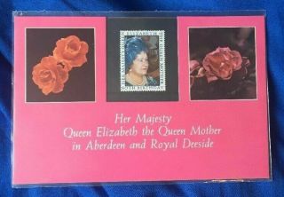 Her Majesty The Queen Mother In Aberdeen Royal Deeside Presentation Pack 1980