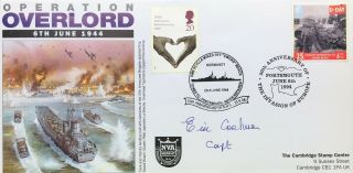 D - Day: Operation Overlord,  6th June 1944 Fdc Signed By Captain Eric Cockeram